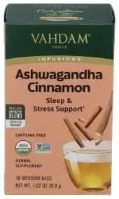 Vahdam Teas Ashwagandha Cinnamonamon Tea