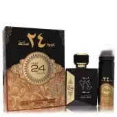 Ard Al Zaafaran Oud 24 Hours by Al Zaafaran Eau De Parfum Spray + 1.7oz Perfumed Spray (Unisex) 3.4 