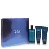 Cool Water by Davidoff Gift Set -- 4.2 oz Eau De Toilette Spray + 2.5 oz After Shave Balm + 2.5 oz S